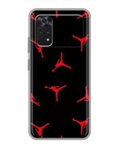 Чехол для Xiaomi POCO M4 Pro 4G с картинкой «Jordan Red Pattern» Чехол для Xiaomi POCO M4 Pro 4G с картинкой «Jordan Red Pattern»