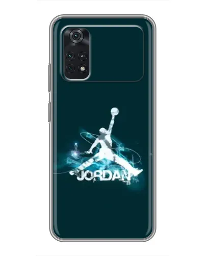Чехол для Xiaomi POCO M4 Pro 4G с картинкой «Jordan Blue Fire» Чехол для Xiaomi POCO M4 Pro 4G с картинкой «Jordan Blue Fire»