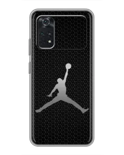 Чехол для Xiaomi POCO M4 Pro 4G с картинкой «Jordan Dark Carbon»