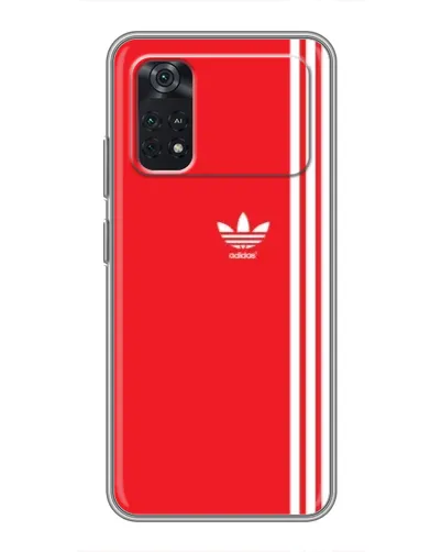 Чехол для Xiaomi POCO M4 Pro 4G с картинкой «Красный минимализм Adidas» Чехол для Xiaomi POCO M4 Pro 4G с картинкой «Красный минимализм Adidas»