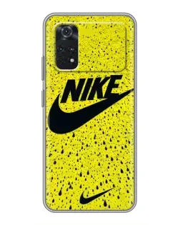 Чехол для Xiaomi POCO M4 Pro 4G с картинкой «Желтый текстурный Nike»