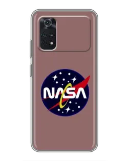 Чехол для Xiaomi POCO M4 Pro 4G с картинкой «NASA — ретро космос»