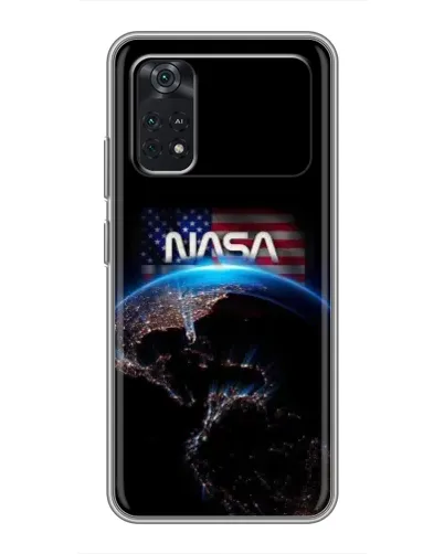 Чехол для Xiaomi POCO M4 Pro 4G с картинкой «Земля из космоса NASA»
