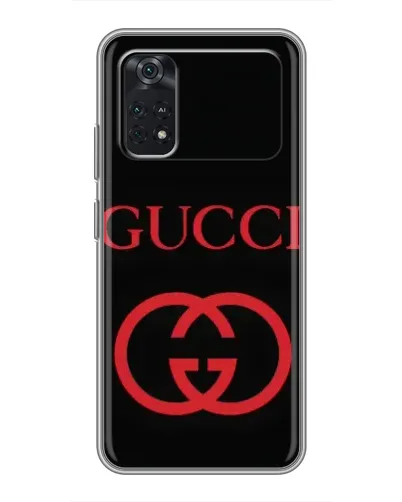 Чехол для Xiaomi POCO M4 Pro 4G с картинкой «Gucci — красный логотип» Чехол для Xiaomi POCO M4 Pro 4G с картинкой «Gucci — красный логотип»