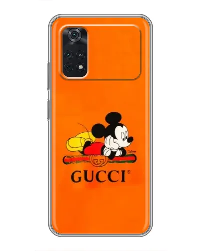Чехол для Xiaomi POCO M4 Pro 4G с картинкой «Микки Маус Gucci — оранж» Чехол для Xiaomi POCO M4 Pro 4G с картинкой «Микки Маус Gucci — оранж»