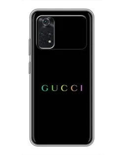 Чехол для Xiaomi POCO M4 Pro 4G с картинкой «Gucci — неоновый минимализм»