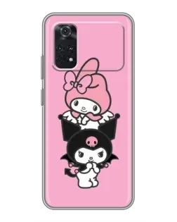 Чехол для Xiaomi POCO M4 Pro 4G с картинкой «My Melody и Kuromi» Чехол для Xiaomi POCO M4 Pro 4G с картинкой «My Melody и Kuromi»