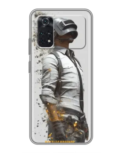 Чехол для Xiaomi POCO M4 Pro 4G с картинкой «PUBG — боец в пыли» Чехол для Xiaomi POCO M4 Pro 4G с картинкой «PUBG — боец в пыли»