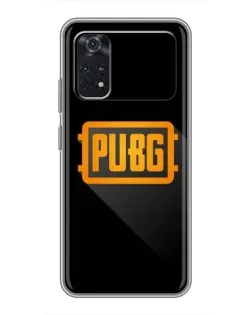Чехол для Xiaomi POCO M4 Pro 4G с картинкой «PUBG — рамка лого»