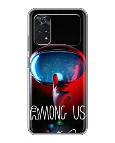 Чохол для Xiaomi POCO M4 Pro 4G з картинкою «Червоний імпостер — макро» Чохол для Xiaomi POCO M4 Pro 4G з картинкою «Червоний імпостер — макро»