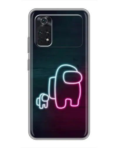 Чохол для Xiaomi POCO M4 Pro 4G з картинкою «Among Us неон-арт» Чохол для Xiaomi POCO M4 Pro 4G з картинкою «Among Us неон-арт»