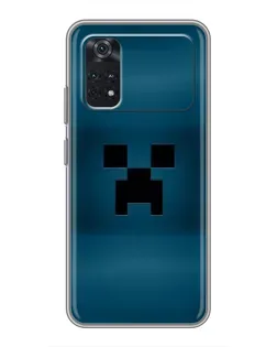 Чехол для Xiaomi POCO M4 Pro 4G с картинкой «Крипер текстура»