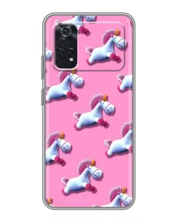 Чехол для Xiaomi POCO M4 Pro 4G с картинкой «Единороги на розовом» Чехол для Xiaomi POCO M4 Pro 4G с картинкой «Единороги на розовом»