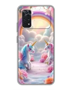 Чехол для Xiaomi POCO M4 Pro 4G с картинкой «Радуга и единороги» Чехол для Xiaomi POCO M4 Pro 4G с картинкой «Радуга и единороги»
