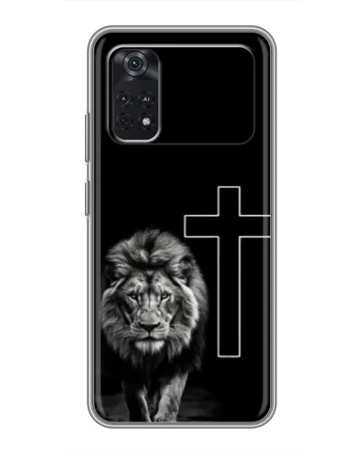 Чехол для Xiaomi POCO M4 Pro 4G с картинкой «Лев и Крест» Чехол для Xiaomi POCO M4 Pro 4G с картинкой «Лев и Крест»
