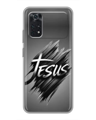 Чехол для Xiaomi POCO M4 Pro 4G с картинкой «Надпись Jesus Graffiti» Чехол для Xiaomi POCO M4 Pro 4G с картинкой «Надпись Jesus Graffiti»