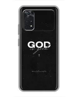 Чехол для Xiaomi POCO M4 Pro 4G с картинкой «GOD — Бог над всем» Чехол для Xiaomi POCO M4 Pro 4G с картинкой «GOD — Бог над всем»