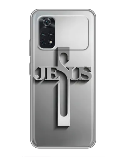 Чехол для Xiaomi POCO M4 Pro 4G с картинкой «Металлический крест Jesus» Чехол для Xiaomi POCO M4 Pro 4G с картинкой «Металлический крест Jesus»