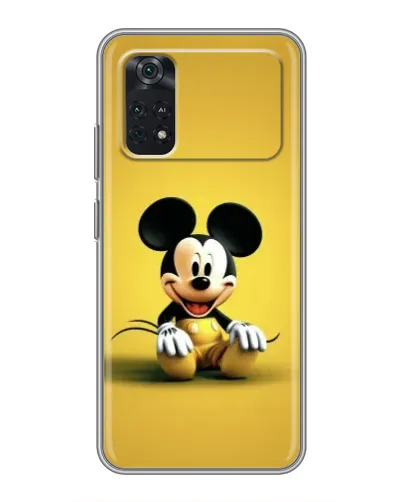 Чохол для Xiaomi POCO M4 Pro 4G з картинкою «Міккі на жовтому»