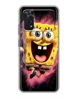 Чехол для Xiaomi POCO M4 Pro 4G с картинкой «Взрывной Спанч Боб»