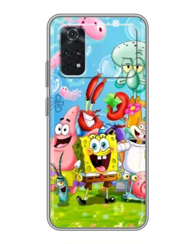 Чехол для Xiaomi POCO M4 Pro 4G с картинкой «Губка Боб и друзья» Чехол для Xiaomi POCO M4 Pro 4G с картинкой «Губка Боб и друзья»