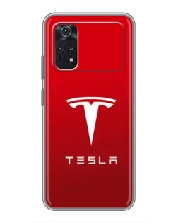 Чехол для Xiaomi POCO M4 Pro 4G с картинкой «Tesla Red Classic»