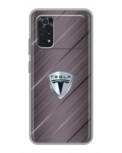 Чехол для Xiaomi POCO M4 Pro 4G с картинкой «Металлическая текстура Tesla» Чехол для Xiaomi POCO M4 Pro 4G с картинкой «Металлическая текстура Tesla»