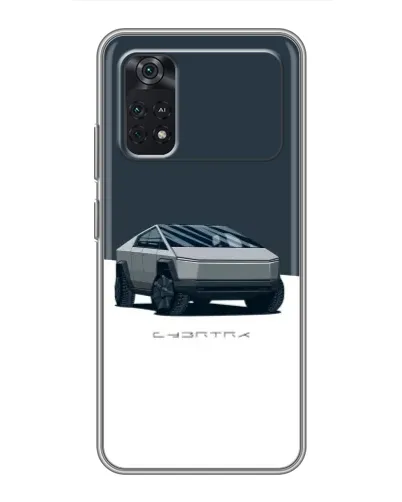 Чехол для Xiaomi POCO M4 Pro 4G с картинкой «Серебристый Cybertruck Tesla» Чехол для Xiaomi POCO M4 Pro 4G с картинкой «Серебристый Cybertruck Tesla»