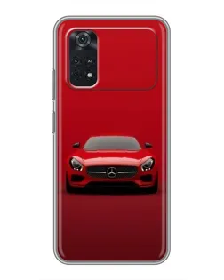 Чехол для Xiaomi POCO M4 Pro 4G с картинкой «Красный Mercedes AMG» Чехол для Xiaomi POCO M4 Pro 4G с картинкой «Красный Mercedes AMG»