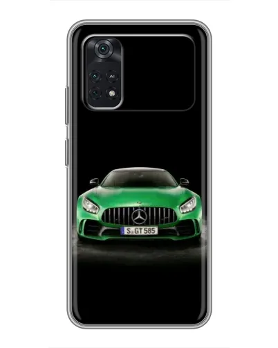 Чехол для Xiaomi POCO M4 Pro 4G с картинкой «Mercedes — неоновый лого» Чехол для Xiaomi POCO M4 Pro 4G с картинкой «Mercedes — неоновый лого»