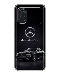 Чехол для Xiaomi POCO M4 Pro 4G с картинкой «Mercedes — решетка радиатора» Чехол для Xiaomi POCO M4 Pro 4G с картинкой «Mercedes — решетка радиатора»