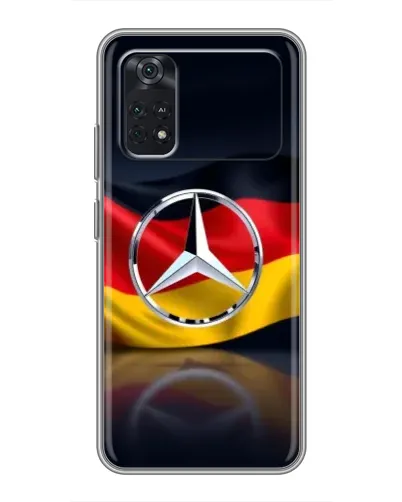Чехол для Xiaomi POCO M4 Pro 4G с картинкой «Mercedes — флаг Германии» Чехол для Xiaomi POCO M4 Pro 4G с картинкой «Mercedes — флаг Германии»