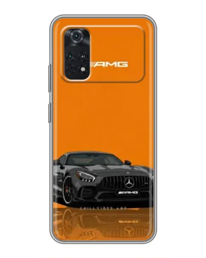 Чехол для Xiaomi POCO M4 Pro 4G с картинкой «Оранжевый Mercedes AMG» Чехол для Xiaomi POCO M4 Pro 4G с картинкой «Оранжевый Mercedes AMG»