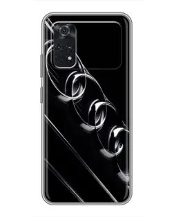 Чехол для Xiaomi POCO M4 Pro 4G с картинкой «Audi — абстрактные кольца»