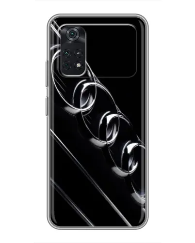 Чехол для Xiaomi POCO M4 Pro 4G с картинкой «Audi — абстрактные кольца»