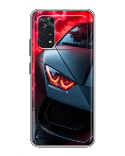 Чехол для Xiaomi POCO M4 Pro 4G с картинкой «Lamborghini красное сияние»