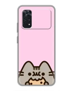 Чохол для Xiaomi POCO M4 Pro 4G з картинкою «Pusheen та печиво»