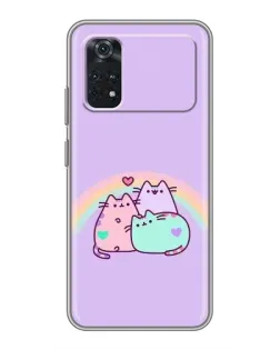 Чохол для Xiaomi POCO M4 Pro 4G з картинкою «Веселкові Пушини» Чохол для Xiaomi POCO M4 Pro 4G з картинкою «Веселкові Пушини»