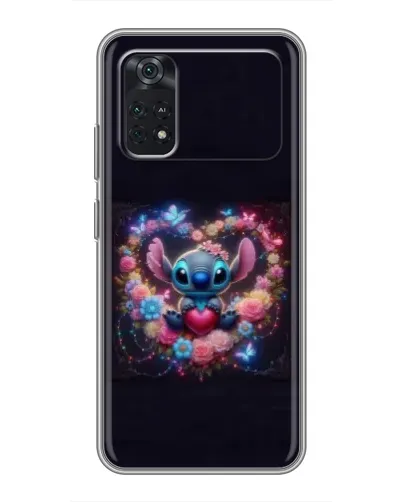Чехол для Xiaomi POCO M4 Pro 4G с картинкой «Stitch в цветах» Чехол для Xiaomi POCO M4 Pro 4G с картинкой «Stitch в цветах»