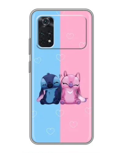 Чехол для Xiaomi POCO M4 Pro 4G с картинкой «Stitch и Angel Love» Чехол для Xiaomi POCO M4 Pro 4G с картинкой «Stitch и Angel Love»