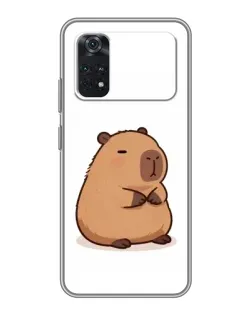 Чехол для Xiaomi POCO M4 Pro 4G с картинкой «Толстенькая капибара»