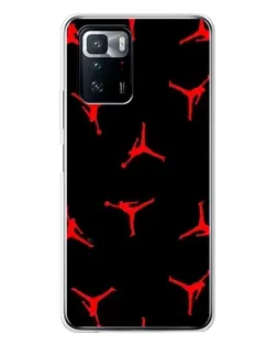 Чехол для Xiaomi POCO X3 GT с картинкой «Jordan Red Pattern» Чехол для Xiaomi POCO X3 GT с картинкой «Jordan Red Pattern»