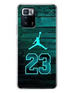 Чехол для Xiaomi POCO X3 GT с картинкой «Jordan Cyan 23» Чехол для Xiaomi POCO X3 GT с картинкой «Jordan Cyan 23»