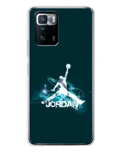 Чехол для Xiaomi POCO X3 GT с картинкой «Jordan Blue Fire» Чехол для Xiaomi POCO X3 GT с картинкой «Jordan Blue Fire»