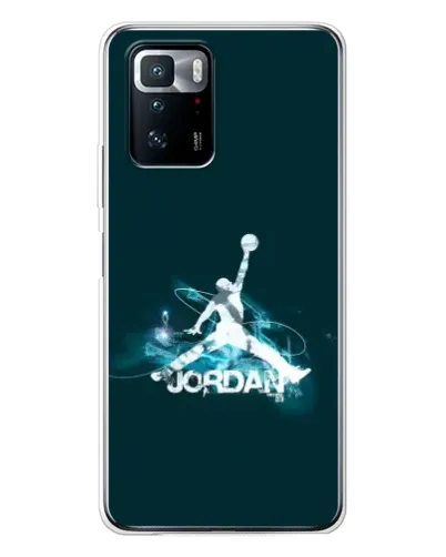 Чехол для Xiaomi POCO X3 GT с картинкой «Jordan Blue Fire»