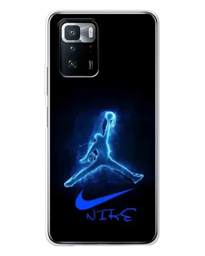 Чехол для Xiaomi POCO X3 GT с картинкой «Jordan Neon Blue»