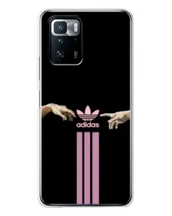 Чехол для Xiaomi POCO X3 GT с картинкой «Adidas Hands» Чехол для Xiaomi POCO X3 GT с картинкой «Adidas Hands»
