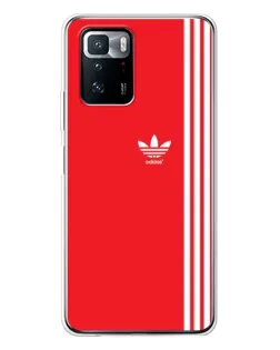 Чехол для Xiaomi POCO X3 GT с картинкой «Красный минимализм Adidas» Чехол для Xiaomi POCO X3 GT с картинкой «Красный минимализм Adidas»