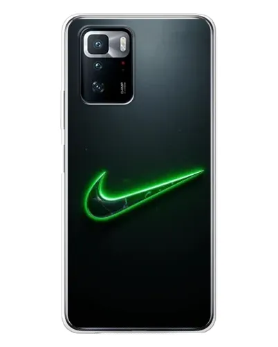 Чехол для Xiaomi POCO X3 GT с картинкой «Неоновый контур Nike»