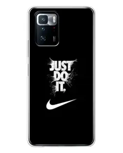Чехол для Xiaomi POCO X3 GT с картинкой «Текстовый принт Nike» Чехол для Xiaomi POCO X3 GT с картинкой «Текстовый принт Nike»